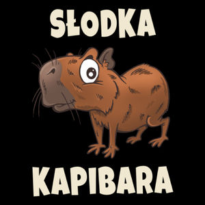 Słodka Kapibara - Torba Na Zakupy Czarna