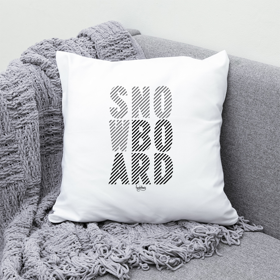 Snowboard - Poduszka Biała