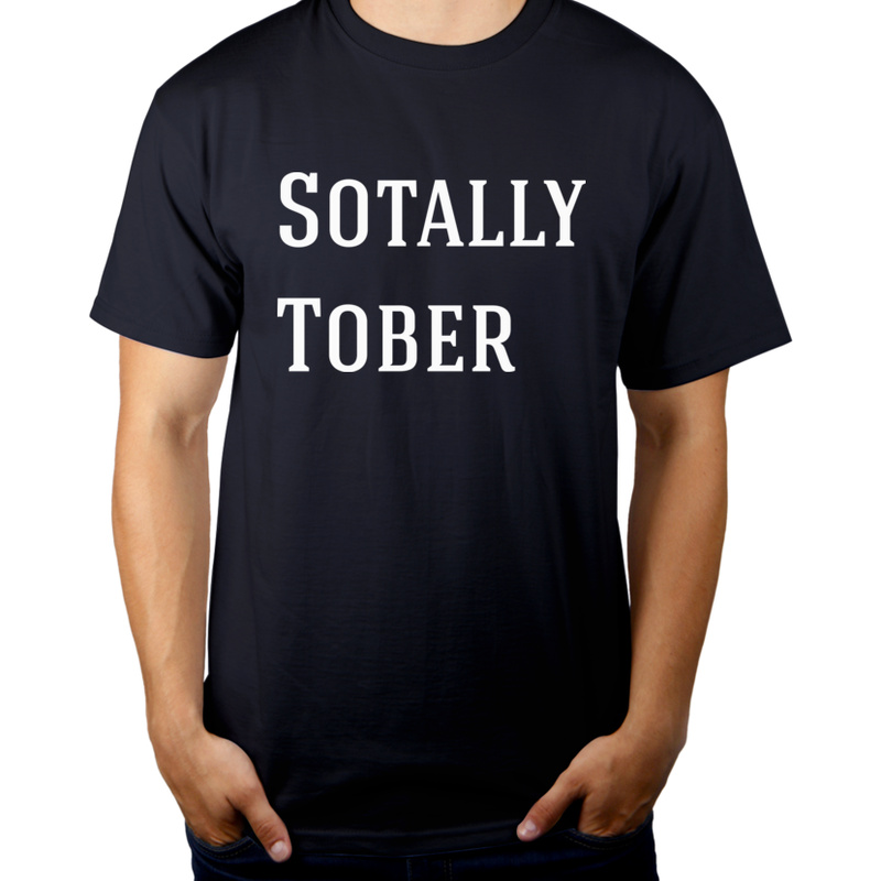 Sotally Tober - Męska Koszulka Ciemnogranatowa