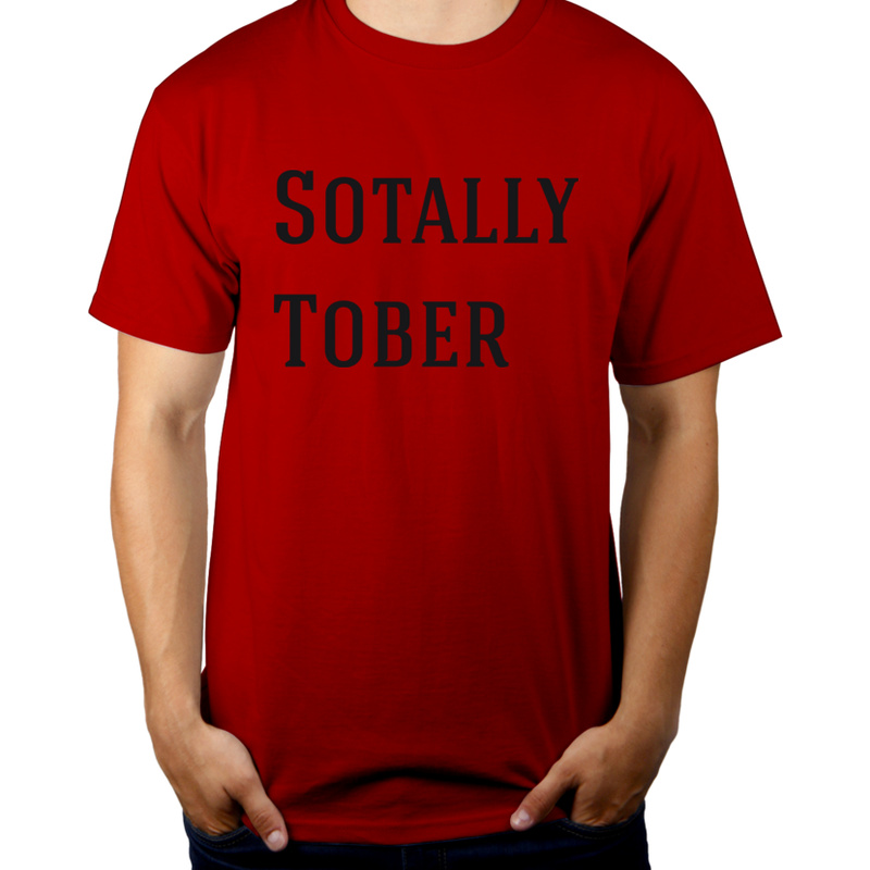 Sotally Tober - Męska Koszulka Czerwona