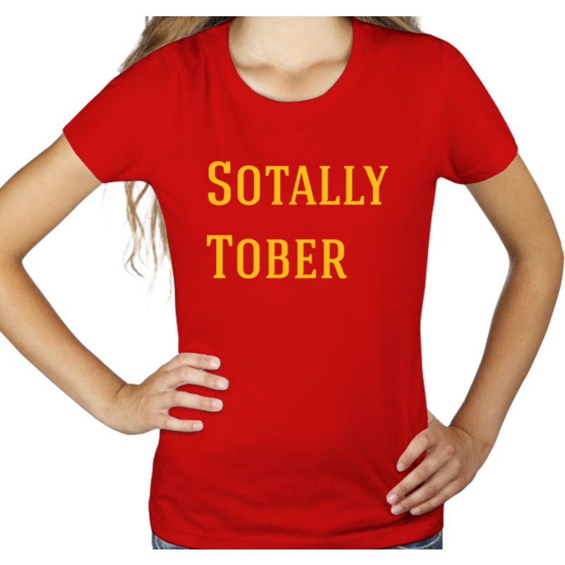 Sotally Tober - Damska Koszulka Czerwona