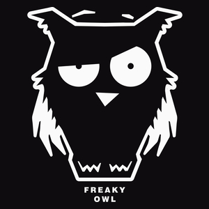 Sowa Freaky Owl - Męska Bluza Czarna