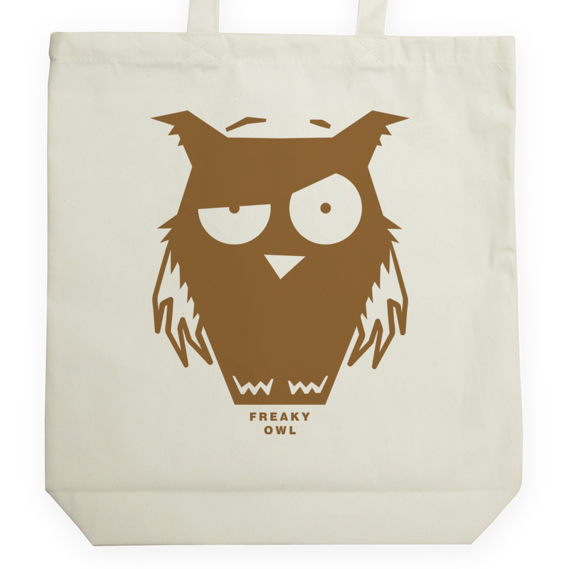 Sowa Freaky Owl - Torba Na Zakupy Natural