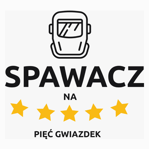 Spawacz Na 5 Gwiazdek - Poduszka Biała