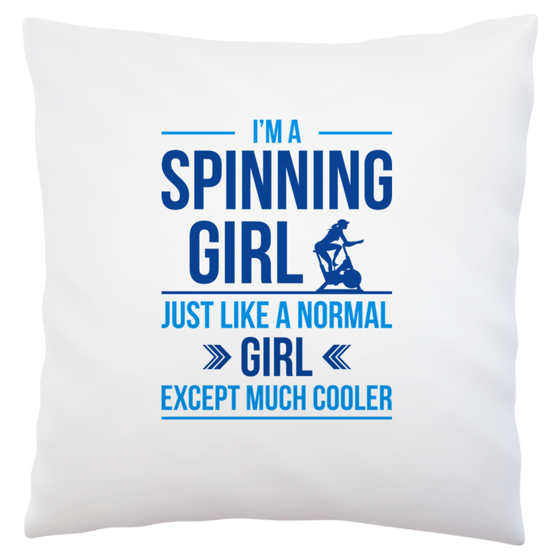 Spinning Girl - Poduszka Biała