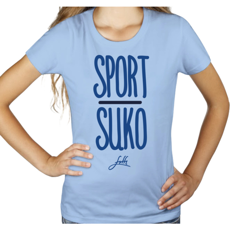 Sport Suko - Damska Koszulka Błękitna