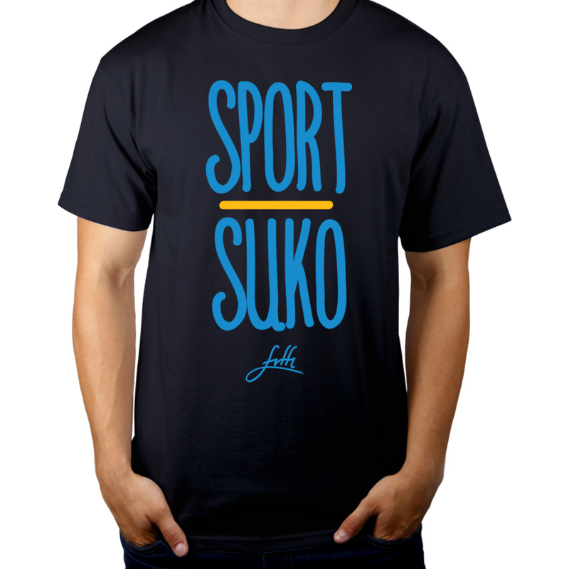 Sport Suko - Męska Koszulka Ciemnogranatowa