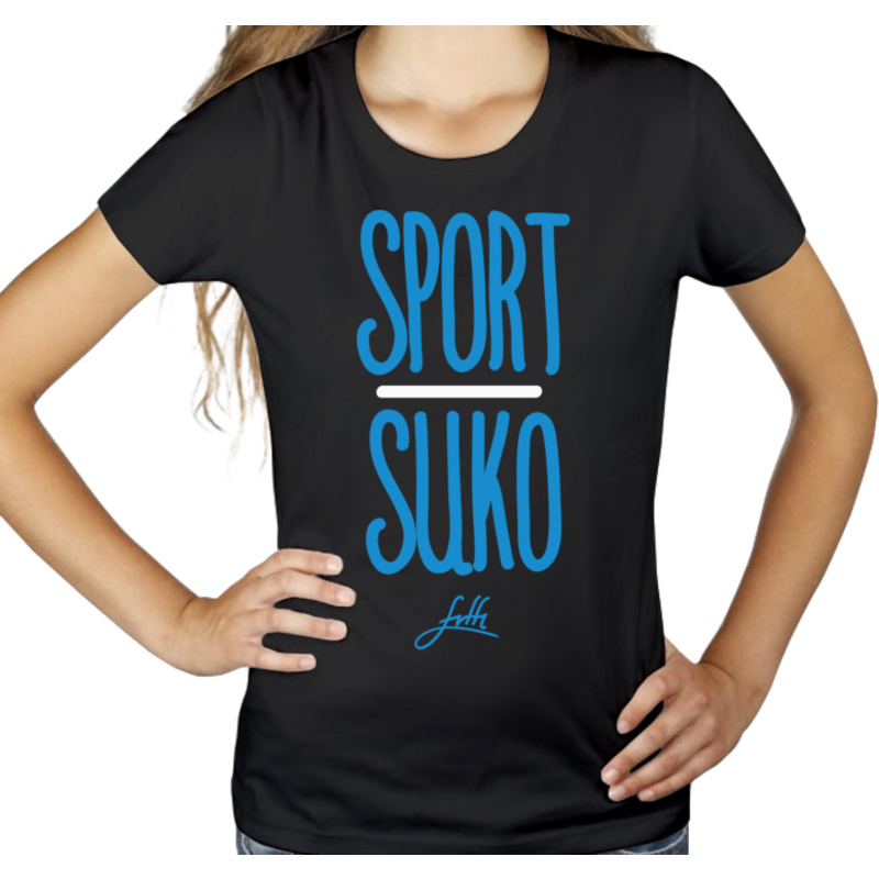 Sport Suko - Damska Koszulka Czarna