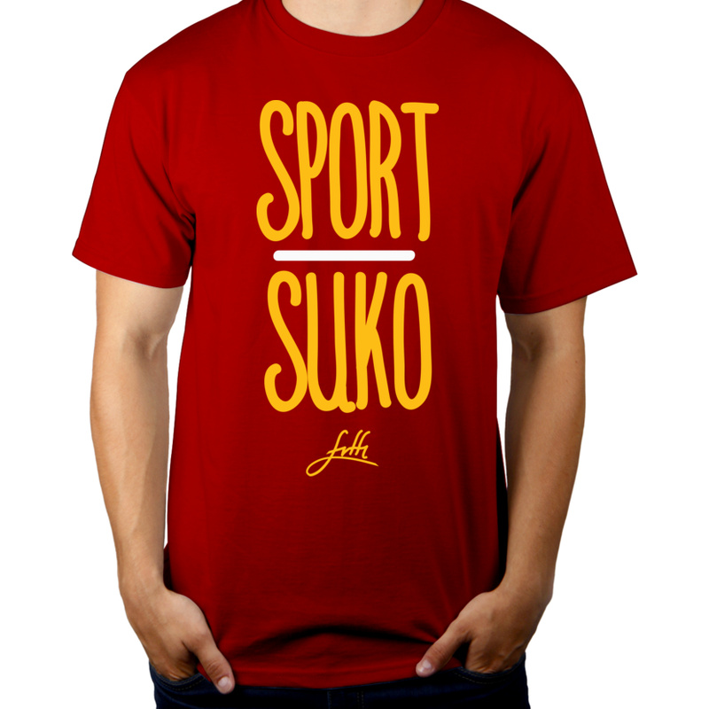 Sport Suko - Męska Koszulka Czerwona