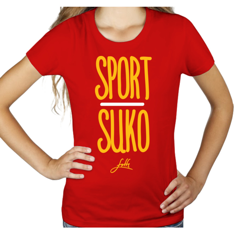 Sport Suko - Damska Koszulka Czerwona