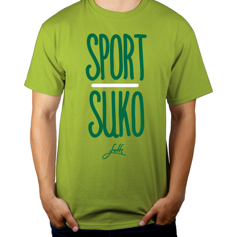 Sport Suko - Męska Koszulka Jasno Zielona