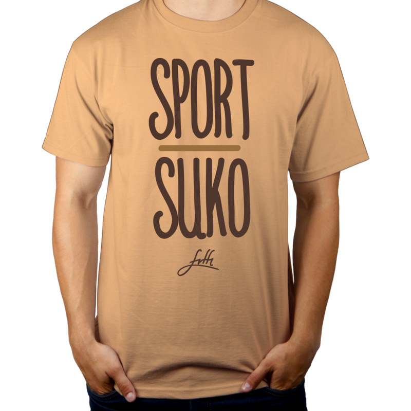 Sport Suko - Męska Koszulka Piaskowa