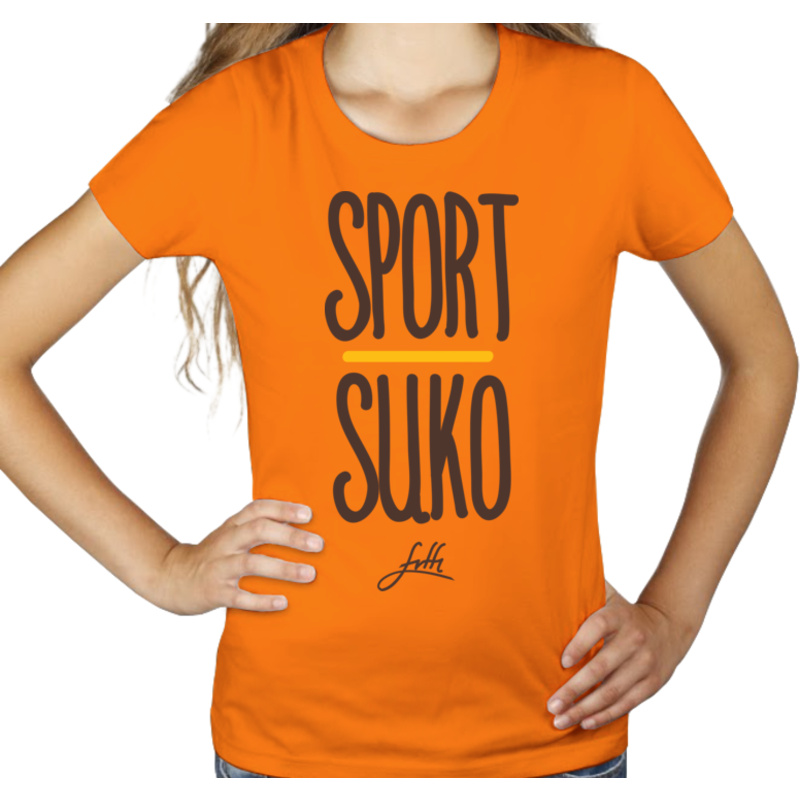 Sport Suko - Damska Koszulka Pomarańczowa