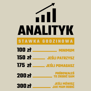 Stawka Godzinowa Analityk - Torba Na Zakupy Natural