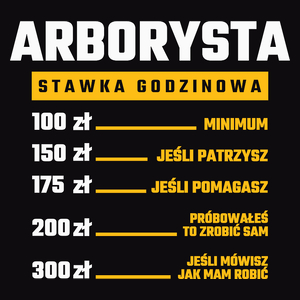 Stawka Godzinowa Arborysta - Męska Koszulka Czarna