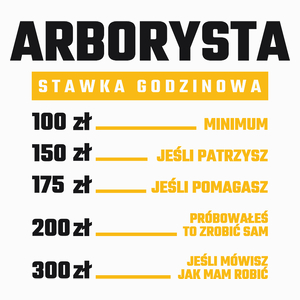 Stawka Godzinowa Arborysta - Poduszka Biała
