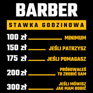 Stawka Godzinowa Barber - Torba Na Zakupy Czarna
