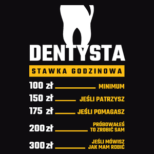 Stawka Godzinowa Dentysta - Męska Bluza Czarna
