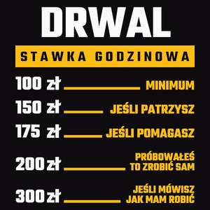 Stawka Godzinowa Drwal - Męska Bluza Czarna