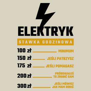 Stawka Godzinowa Elektryk - Torba Na Zakupy Natural