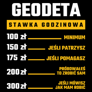 Stawka Godzinowa Geodeta - Torba Na Zakupy Czarna