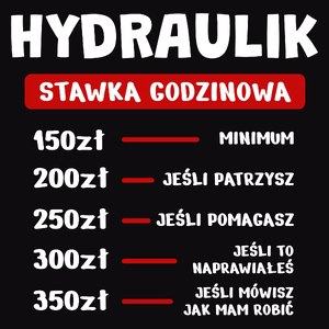 Stawka Godzinowa Hydraulik - Męska Bluza z kapturem Czarna