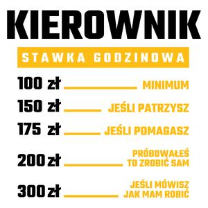 Stawka Godzinowa Kierownik - Kubek Biały