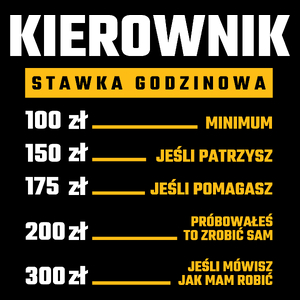 Stawka Godzinowa Kierownik - Torba Na Zakupy Czarna