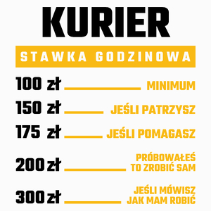 Stawka Godzinowa Kurier - Poduszka Biała