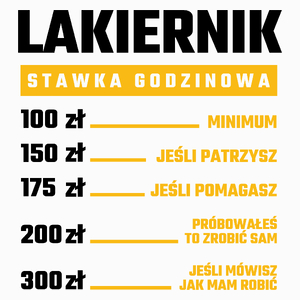 Stawka Godzinowa Lakiernik - Poduszka Biała