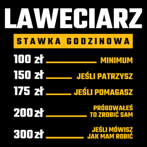 Stawka Godzinowa Laweciarz - Torba Na Zakupy Czarna