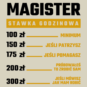 Stawka Godzinowa Magister - Torba Na Zakupy Natural
