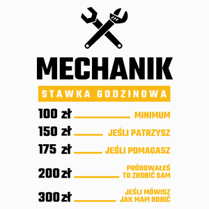Stawka Godzinowa Mechanik - Poduszka Biała