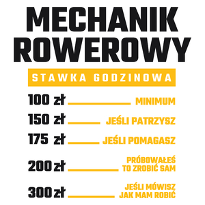 Stawka Godzinowa Mechanik Rowerowy - Kubek Biały