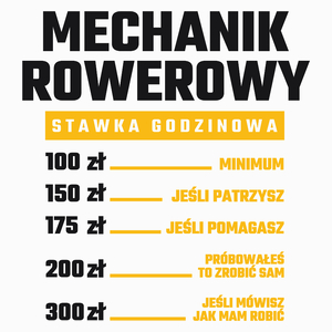 Stawka Godzinowa Mechanik Rowerowy - Poduszka Biała