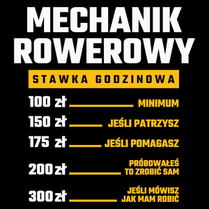 Stawka Godzinowa Mechanik Rowerowy - Torba Na Zakupy Czarna