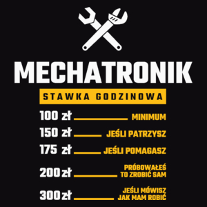 Stawka Godzinowa Mechatronik - Męska Bluza z kapturem Czarna