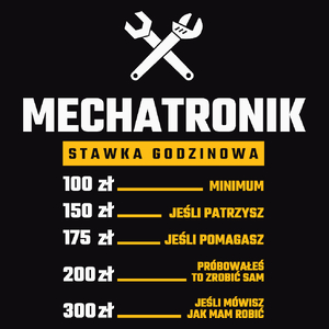 Stawka Godzinowa Mechatronik - Męska Koszulka Czarna