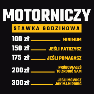 Stawka Godzinowa Motorniczy - Męska Koszulka Czarna
