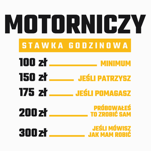 Stawka Godzinowa Motorniczy - Poduszka Biała
