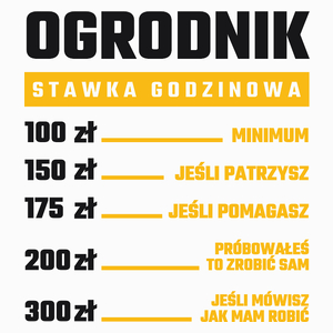 Stawka Godzinowa Ogrodnik - Poduszka Biała