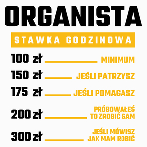 Stawka Godzinowa Organista - Poduszka Biała
