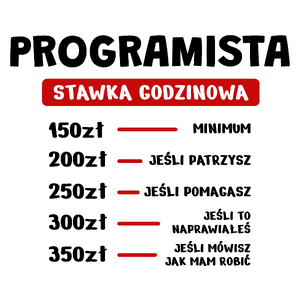 Stawka Godzinowa Programista - Kubek Biały