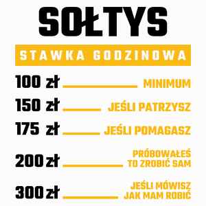 Stawka Godzinowa Sołtys - Poduszka Biała