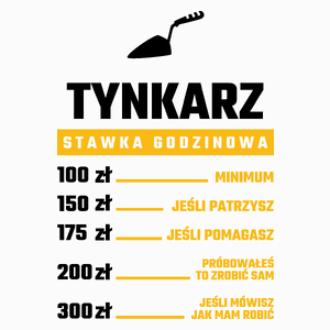 Stawka Godzinowa Tynkarz - Poduszka Biała