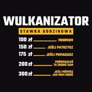 Stawka Godzinowa Wulkanizator - Męska Bluza z kapturem Czarna
