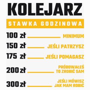 Stawka Godzinowa kolejarz - Poduszka Biała