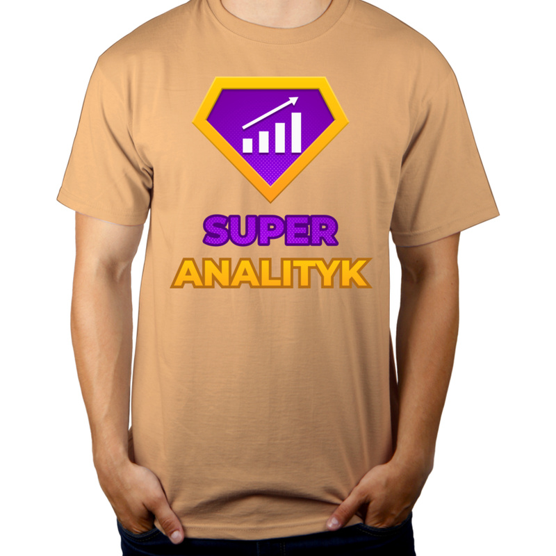 Super Analityk - Męska Koszulka Piaskowa