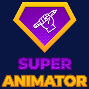 Super Animator - Męska Koszulka Ciemnogranatowa
