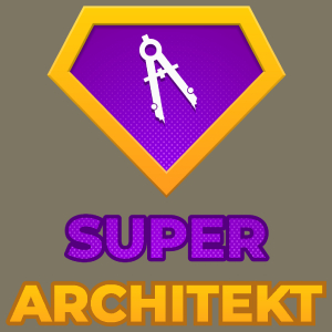 Super Architekt - Męska Koszulka Khaki
